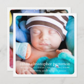 リトル・ドリーム・トゥ・フォト・スクエア・バース・アナウンス 案内状 (正面/裏面)