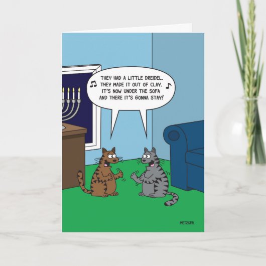 リトル・ドレイデル　チャヌカ カード (正面)