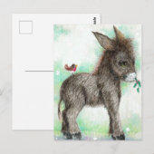 リトル・ドンキー・ワンクとバーディ・フレンド・ロビン ポストカード (正面/裏面)