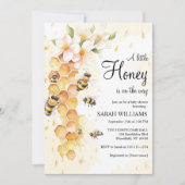 リトル・ハニー・ビー・ベイビー・シャワー 招待状 (正面)