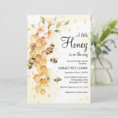 リトル・ハニー・ビー・ベイビー・シャワー 招待状 (スタンド正面)