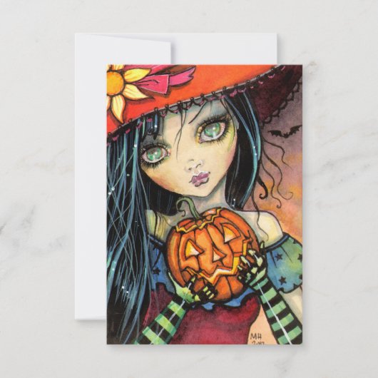 リトル・ハロウィン・ウィッチ ハロウィン ポストカード (正面)