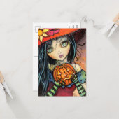 リトル・ハロウィン・ウィッチ ハロウィン ポストカード (正面/裏面インサイチュ)