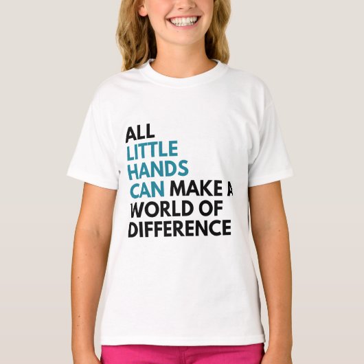リトル・ハンズ・キャン・ガールのTシャツ Tシャツ (正面)
