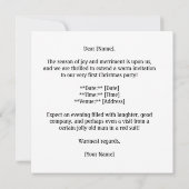 リトル・バニーのファースト・クリスマス、カスタム 招待状 (裏面)