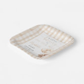 リトル・バニー・バルーンズ 男女兼用ベビーシャワー ペーパープレート (傾斜あり)