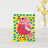 リトル・バーディ カード (黄色い花)