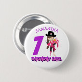 リトル・パイレーツ第7誕生日 缶バッジ (正面&裏面)