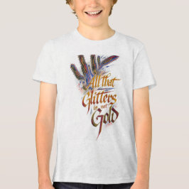 リトル・パトリオット・イーグル - 子供用7月4日Tシャツ トライブレンドTシャツ