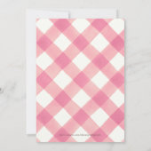 リトル・パンプキン・ガールズ・ピンク・フローラ・バースデー・パーティー 招待状 (裏面)