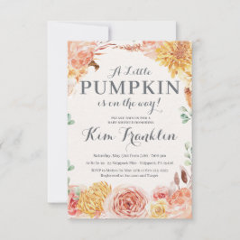 リトル·パンプキン·ベビーシャワー招待状 案内状