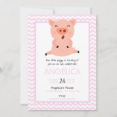 リトル·ピギー·バースデー·パーティーの招待 招待状 (正面)