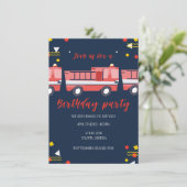 リトル・ファイアーファイターボーイズ誕生日パーティー 招待状 (スタンド正面)