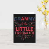 リトル・ファイヤークラッカーの4th Of July 誕生日 カード (黄色い花)