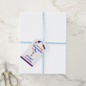 リトル・フィレクラッカー1st誕生日7月4日 ギフトタグ (より糸付き)