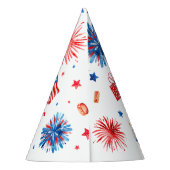 リトル・フィレクラッカー7月の夏の第1の誕生日の4th パーティーハット (裏面)