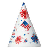 リトル・フィレクラッカー7月の夏の第1の誕生日の4th パーティーハット (右)