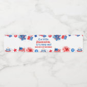 リトル・フィレクラッカー7月の夏の第1の誕生日の4th ペットボトルラベル (シングルラベル)