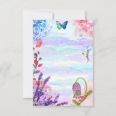 リトル・フェアリーハッピーバースデー挨拶 カード (裏面)