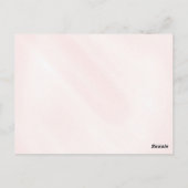 リトル・フェアリー魅惑の庭の女の子の赤ちゃんシャワー ポストカード (裏面)