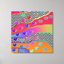 リトル フラワー レッド ミックス アブストラクト