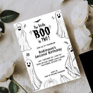 リトル・ブーはハロウィン2歳の誕生日 招待状