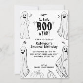 リトル・ブーはハロウィン２歳の誕生日  招待状 (正面)