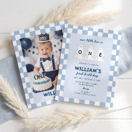 リトル・ブーは1歳の男の子のゴーストの誕生日招待状 招待状