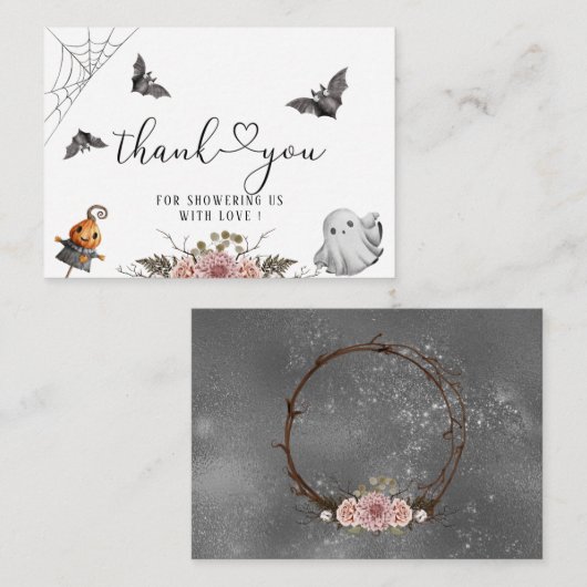 リトル・ブー ハロウィン ノートカード (正面/裏面)