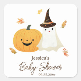 リトル・ブー ハロウィン・ベビーシャワー スクエアシール