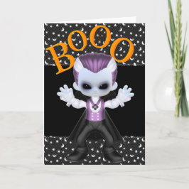 リトル・ブー・ヴァンパイア・ハロウィン・グリーティングカード カード
