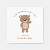 リトル・ベアが2歳の誕生日を迎える スタンダードカクテルナプキン (正面)