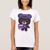 リトル・ベアは宿泊したい学校に行く Tシャツ (正面)