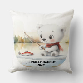 リトル・ベアは最終的に魚を上陸させた クッション