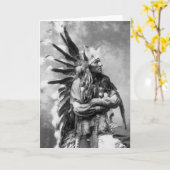 リトル・ホース、オグララ・スー、1890年代 カード (黄色い花)