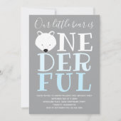 リトル・ポーラー・ベア・ワンダフル・ワンスバースデー・インビット 招待状 (正面)