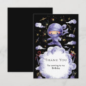 リトル マジカル ニンジャ バースデー サンキューカード (正面/裏面)