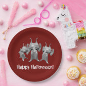 リトル・マルティアン，ハッピーハローウィンパーソナライズされた, ペーパープレート (パーティー)