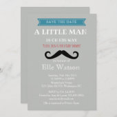 リトル・マンはベビーシャワー招待状 招待状 (正面/裏面)