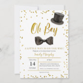 リトル・マン・イズ・イ・ザ・ウェイ・ベビー・シャワー・招待状 招待状 (正面)