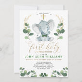 リトル·マン·ジャングルゾウ第1回聖餐式 招待状 (正面)