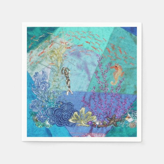 リトル・マーメイド スタンダードカクテルナプキン (正面)