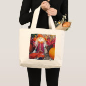 リトル・ミスター・かかし ラージトートバッグ (正面(商品))