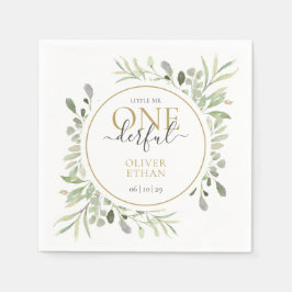 リトル・ミスター・ワンダフル・エレガント・ボーイ　ファーストバースデー スタンダードカクテルナプキン