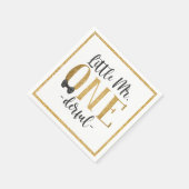 リトル・ミスター・ワン・ダーフル1歳の誕生日ナプキンス スタンダードカクテルナプキン (角)