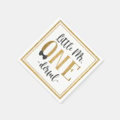 リトル・ミスター・ワン・ダーフル1歳の誕生日ナプキンス スタンダードカクテルナプキン (角)