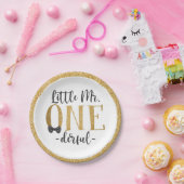 リトル・ミスター・ワン・ダーフル1歳の誕生日 ペーパープレート (パーティー)