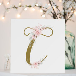 リトル ミス フローラル ベイビーのイニシャル シャワーナーサリー ポスター