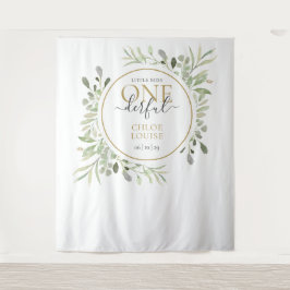 リトル ミス ワンダフル ファースト バースデー フォトブース タペストリー