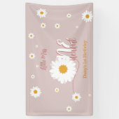 リトル ミス ワンダフル 1歳の誕生日 横断幕 (縦)